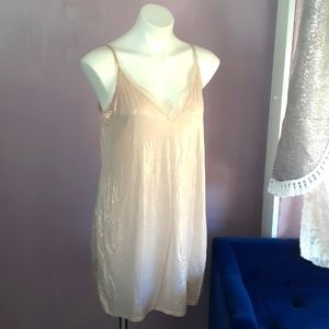 VICTORIA'S SECRET Blush Shimmer Sleeveless Gown Size Large